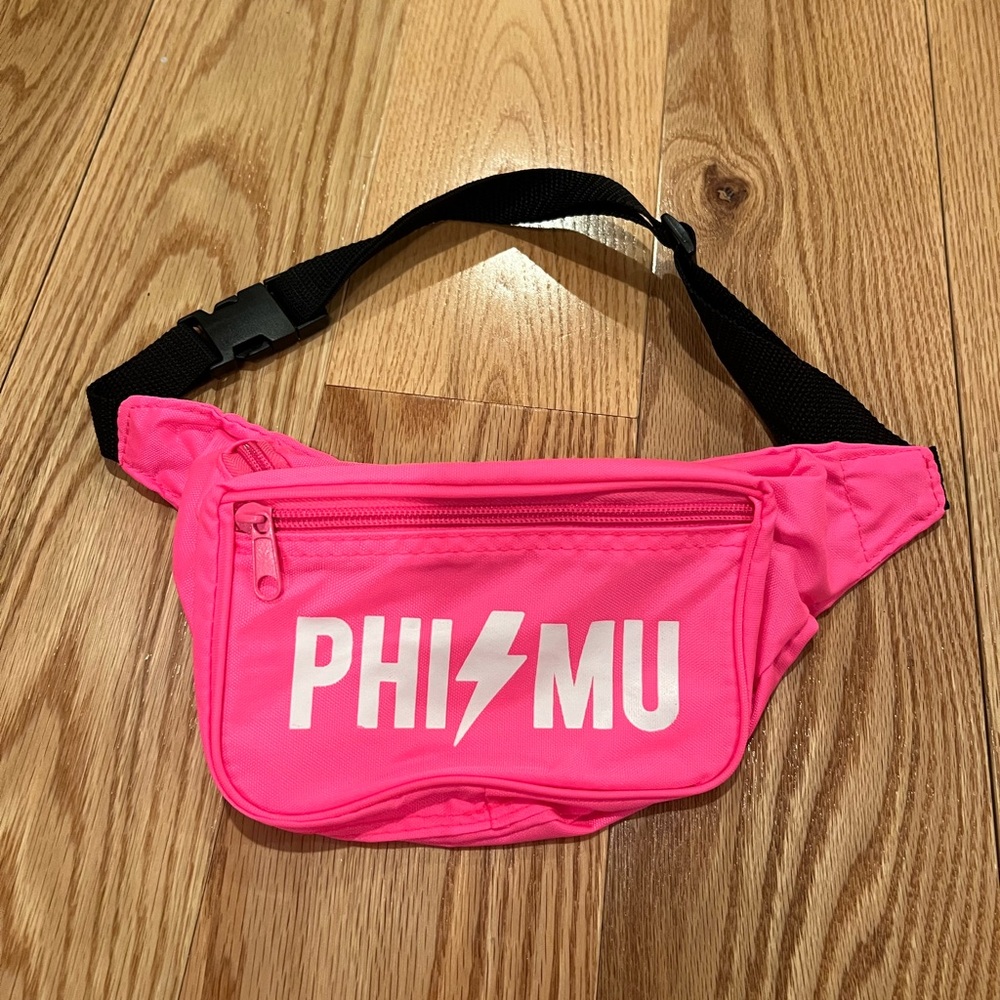 Pink Phi Mu Fanny pack
